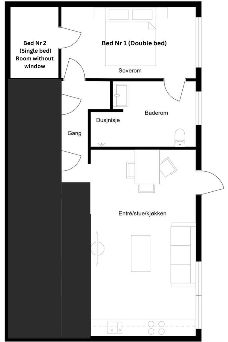 Apartment In Lillestrom With Free Parking And Great View, Sleep 3 People ภายนอก รูปภาพ